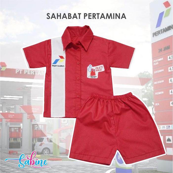 KOSTUM PERTAMINA ANAK COWOK SAHABAT PERTAMINA BY SABINE BABY SHOPE