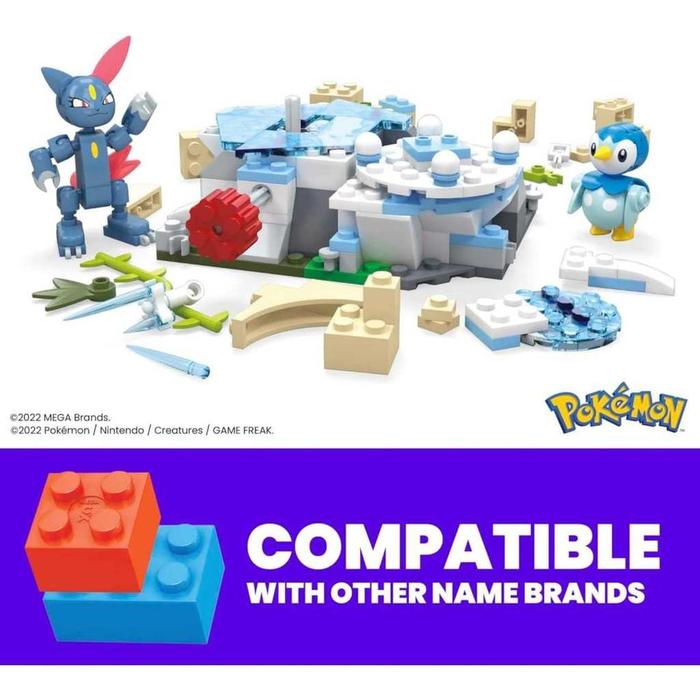Mega Pokemon Piplup and Sneasel Snow Day