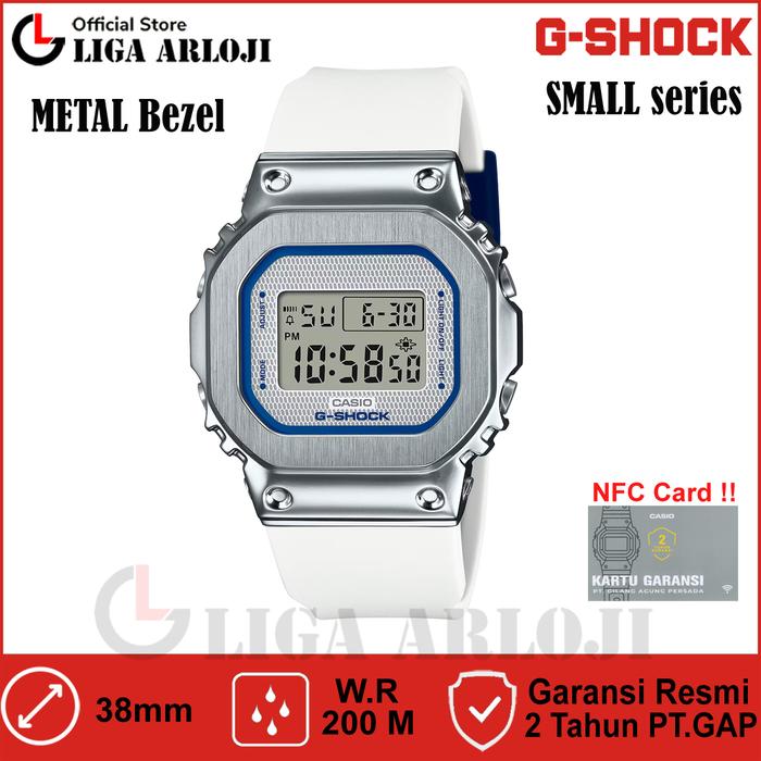 Casio G-SHOCK GM-S5600LC-7DR Jam Tangan Wanita Digital GMS5600LC GSHOCK Metal GM-S5600LC-7 GM S5600L