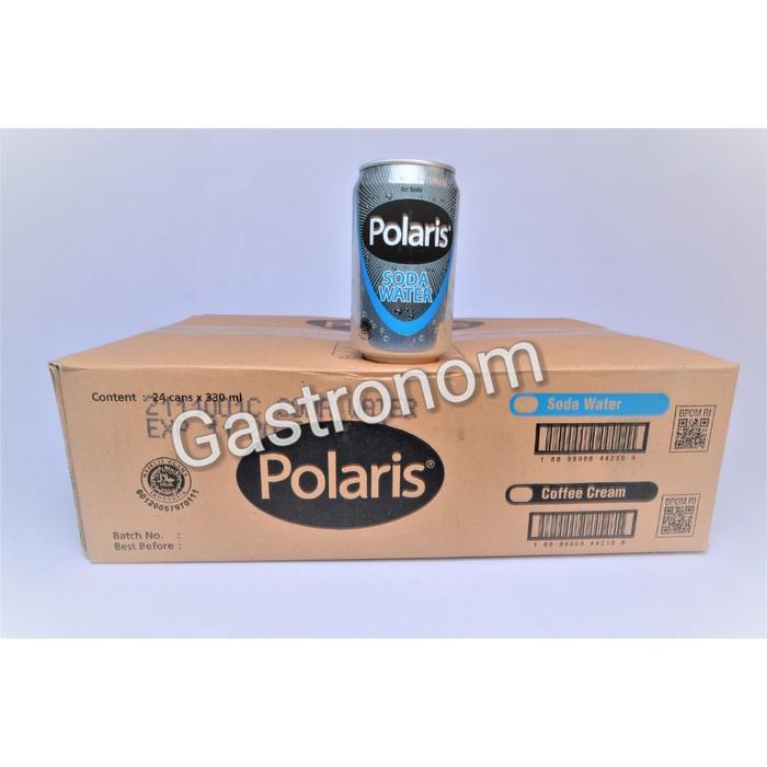 Super Murah! Polaris Soda Water / Air Soda Polaris Kaleng 24x330ml