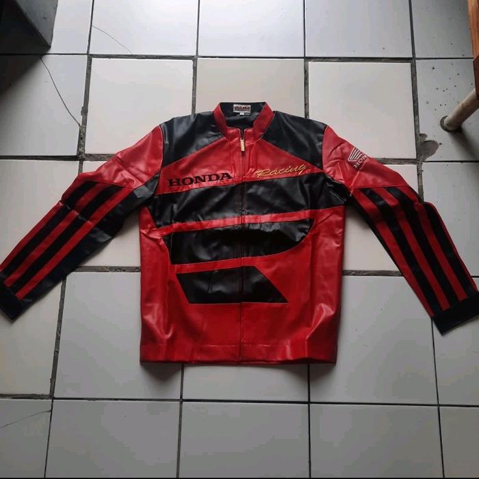 jaket kulit Honda, Honda leather jaket ukuran L ori Honda