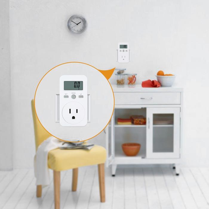 US Plug Plug-in Digital LCD Energy Monitor Power Meter Electricity
