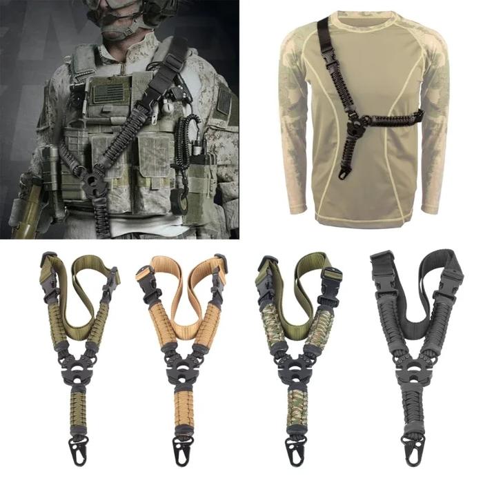 Tactic Guns Sling 3 Point Bungee Airsoft Rifles Strapping Belt
