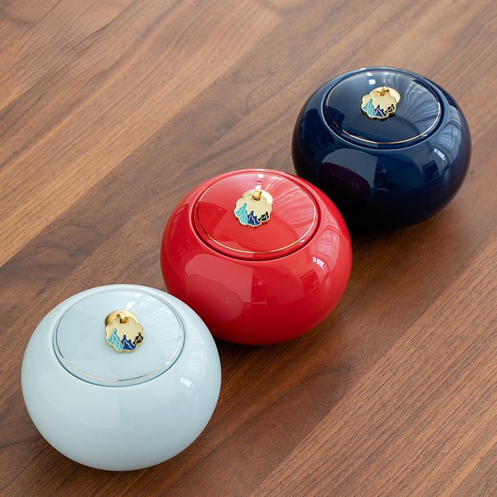 Tea Jar Red Ceramic Storage Sealed Universal Moisture-Proof