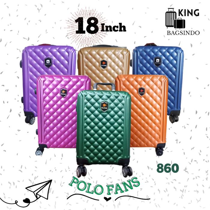4.4 PROMO !!! Koper Tipe 860 Ukuran 18 Inch Koper Kabin Travell Bagus Murah Koper Polo Fans Trendy K