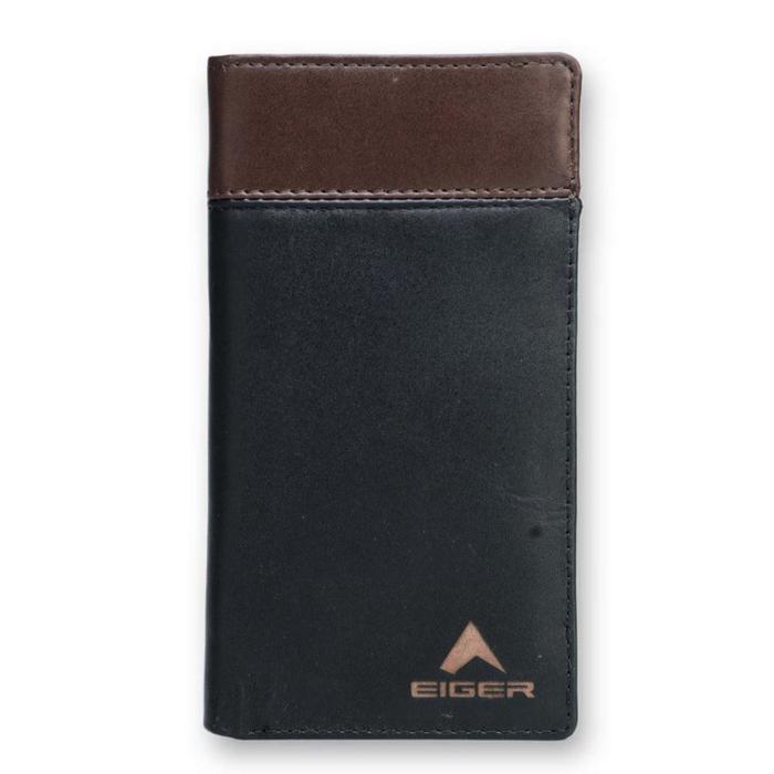 Dompet Lipat Pria Eiger Original Bahan Kulit Black Klt Western 2.0 Black