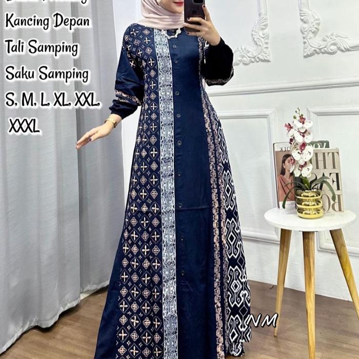 JB Gamis Cap Twill Ori Premium High Quality Longdress Fashion Muslim Wanita Dewasa Syari Lebaran Ray