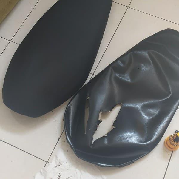 Kulit jok motor motif amplas / pasir anti selip UKURAN JUMBO