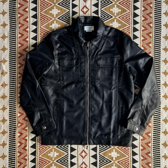 Tom Browne Leather Jacket Made In Japan Size L