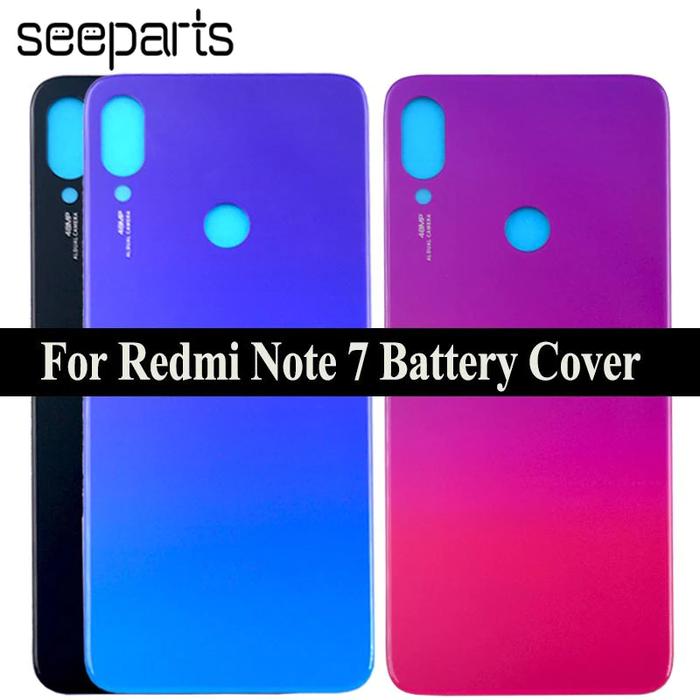 For Xiaomi Redmi Note 7 Battery Cover Rear Door Back Housing Case