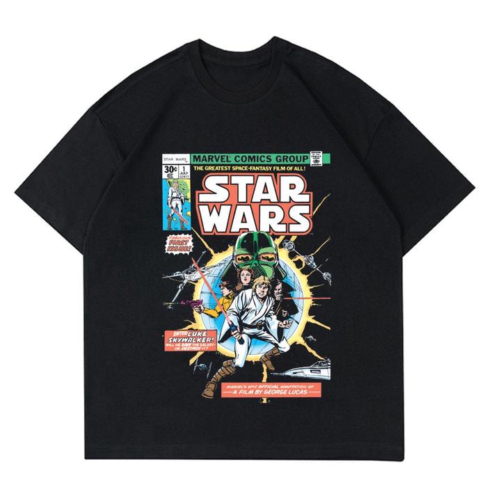 [COD]KAOS VINTAGE STAR WARS | T-SHIRT COMIC STARWARS VINTAGE | KAOS BAJU STARWARS H&M