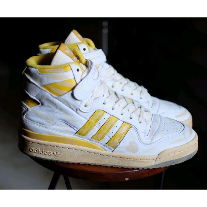 Sepatu Trifoil Forum Vintage Yellow Leather Kulit Hi not Converse Vans Dr Martens Paraboot Kleman Re