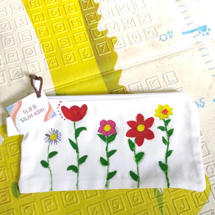 Dompet Kanvas Lukis Cat Acrilic