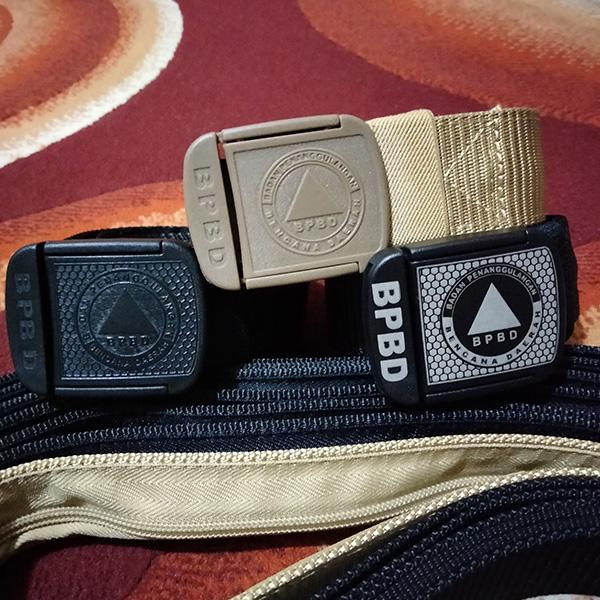 Sabuk Logo BPBD / Gesper Kotak Bpbd / Ikat Pinggang bpbd logo timbul warna