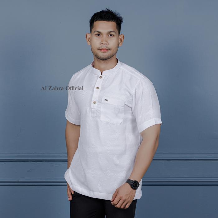 Al Zahra Koko Lengan Pendek Az-2044 (Putih)