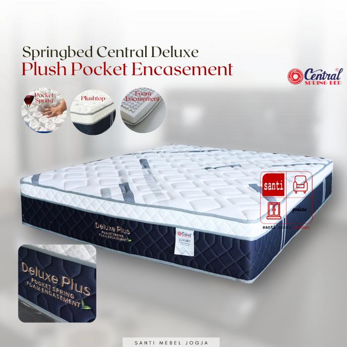 NEW PRODUK Kasur Springbed Central Deluxe Plus Pocket Encasement 160 Kasur saja