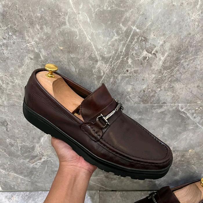 Sepatu F 3 R 4 6 4 M 0 Size 42 43 Ori Loafers Casual Formal Bekas Second Prelov Pri Brown Branded Lu