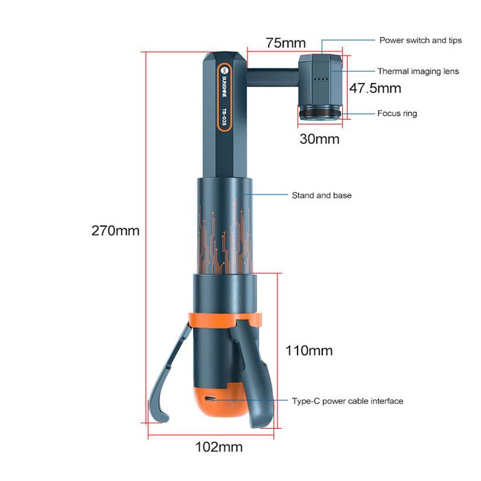 SUNSHINE TB-03S Infrared Rapid Thermal Camera HD Thermal Imaging