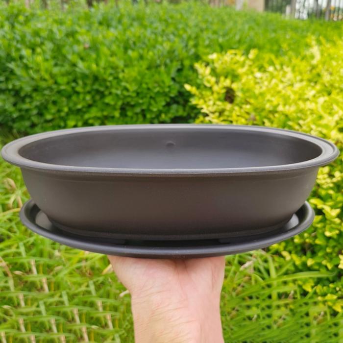 Rectangular Flowerpots Plastic Bonsai Plants Pot Square for Flower Balcony Garden Yard Landscape Bon