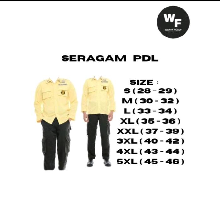 SERAGAM SATPAM - SERAGAM PDL SATPAM - baju dinas satpam - seragam pdl satpam cream - seragam satpam 