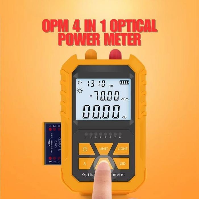 OPM 4 in 1 Optical Power Meter 4in1 VFL Network Cable Test RJ45 Alat Fiber Optik Gelombang