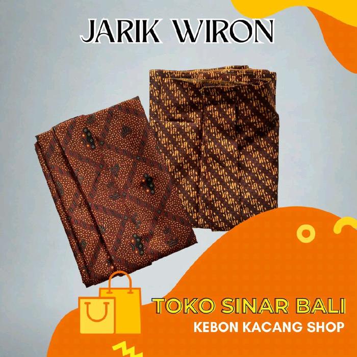 Jarik Batik sudah diwiron bawahan pakaian Adat Jawa Pria Remaja dan Dewasa