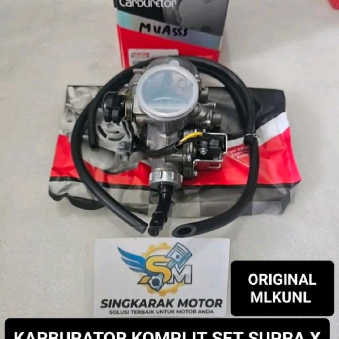 KARBURATOR KOMPLIT SET ASSY HONDA SUPRA X 125 KARISMA MLKULN ORIGINAL