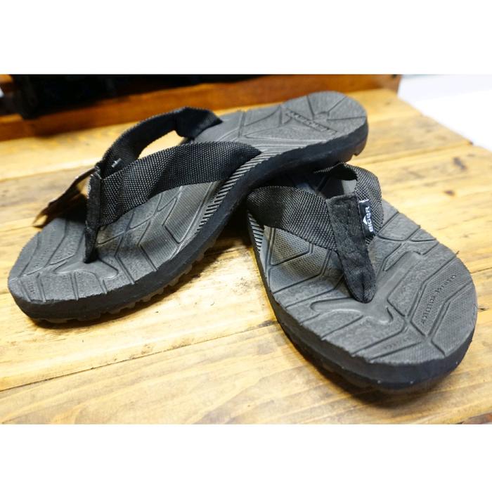 Sandal Gunung Model Jepit Hitam Polos Eiger Pria