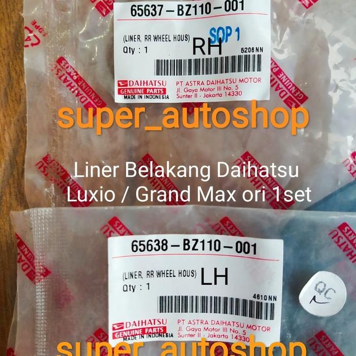 Liner Fender Belakang Grandmax Or Luxio 1 Set Kiri Dan Kanan