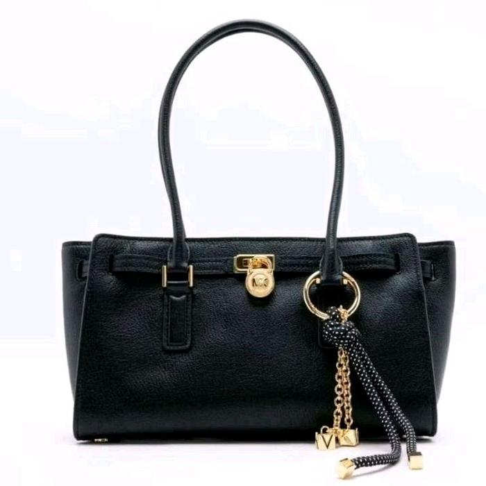 Tas Wanita Hamilton Moderne Small Leather Satchel Black