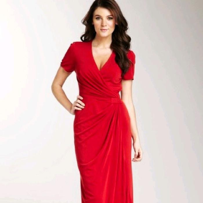 Preloved Long Dress Merah (Gisella Collection)