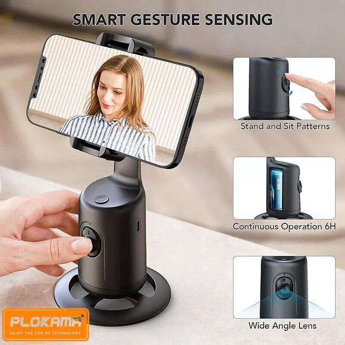 Gimbal P01 Kamera Stabilizer Handphone 360°Auto AI Face Tracking