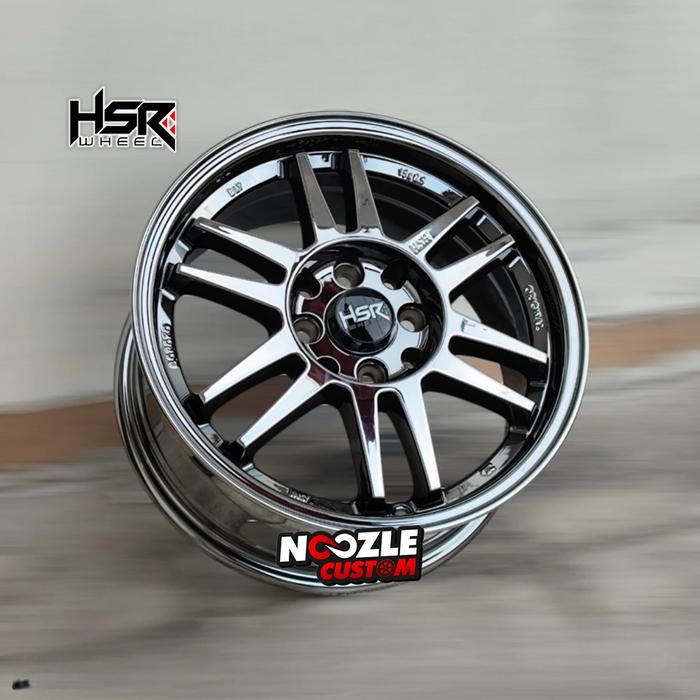 Velg mobil Sporty HSR BLY01 R15 Black Chrome Honda Brio Jazz Mobilio Avanza xenia Yaris Calya Agya d