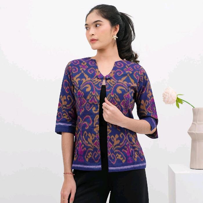 BALZER TENUN ENDEK WANITA BALI TERBARU - ENDEK BLAZER BALI - ATASAN ENDEK BALI