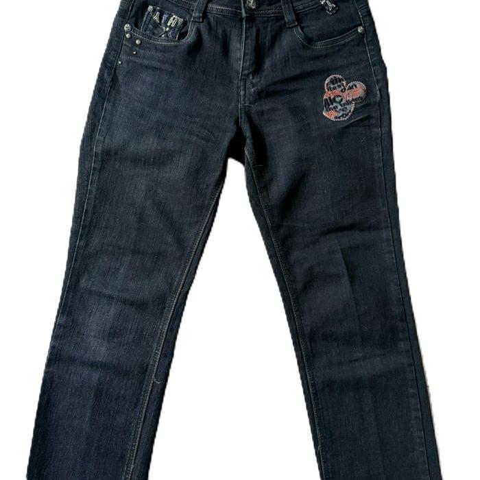 Celana Jeans Wanita T2000 Warna Hitam