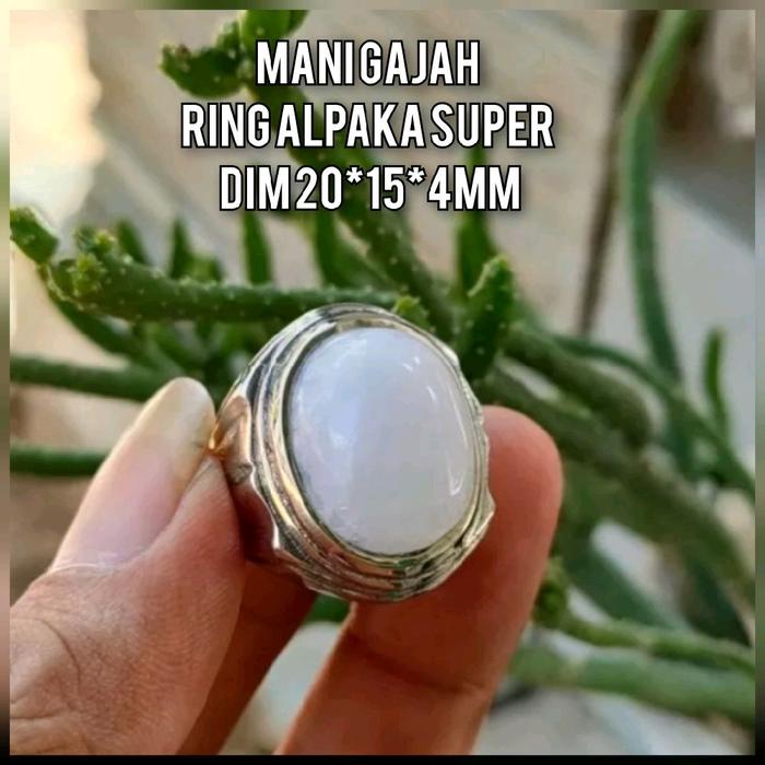CINCIN PRIA MANI GAJAH RING ALPAKA SUPER