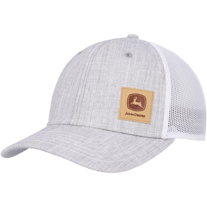 JOHN DEERE SUEDE CORNER LOGO TRUCKER CAP HUNTER OUTDOOR ADVENTURE