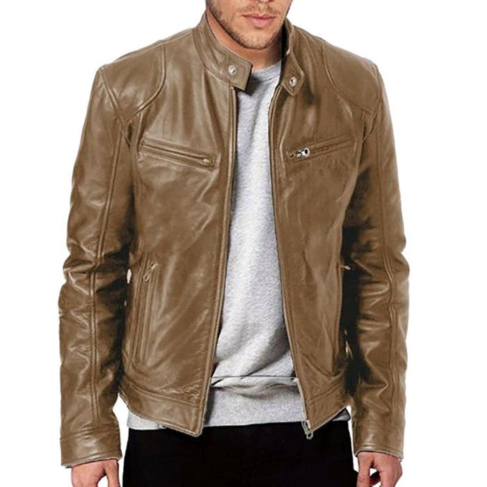 Jaket Pria Kulit Sintetis Jaket Motor Pria Jaket Keren Pria Casual Wanita Blazer Distro Cowok Parka 