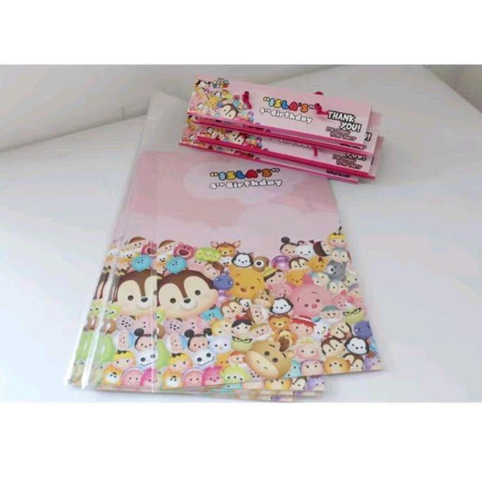 Plastik Snack Ultah Custom Nama / Plastik Snack Ulang Tahun Motif Karakter Lucu untuk Pesta Anak