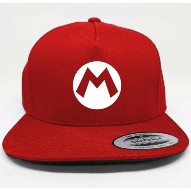 Topi Snapback Hat Cap Distro Super Mario Bros polos custom indonesia pria wanita unisex keren kata l