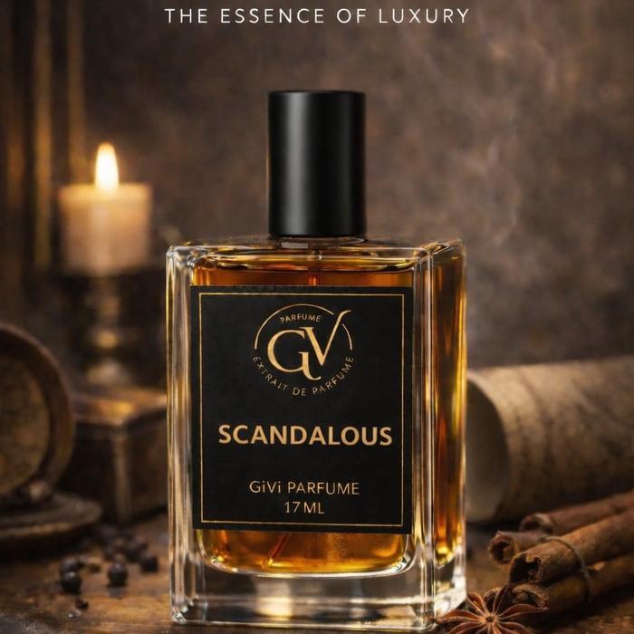 GiVi Parfum Scandalous 17ml Parfum Unisex Segar Tahan lama Aroma Sweat Mini Best seller - SCANDALOUS