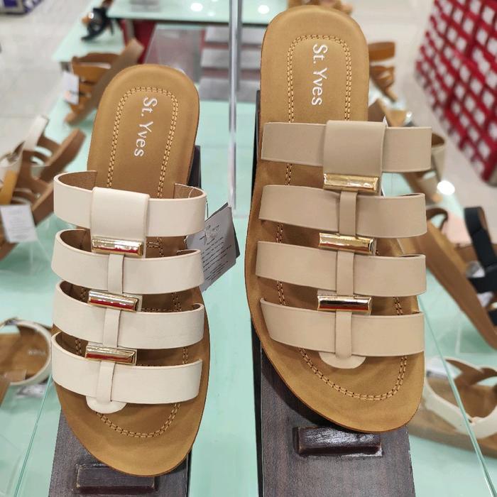 St.yves WYLMA01 Sandal Wedges Wanita Minimalis | Hak Nyaman | Elegan & Casual