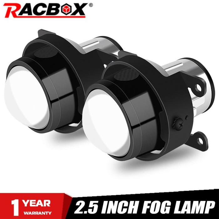 2.5 inch Bi-xenon Fog Light Lens For Ford Focus/Fiesta/Fusion/Ranger /S-Max Hi/Low Lights Metal Proj