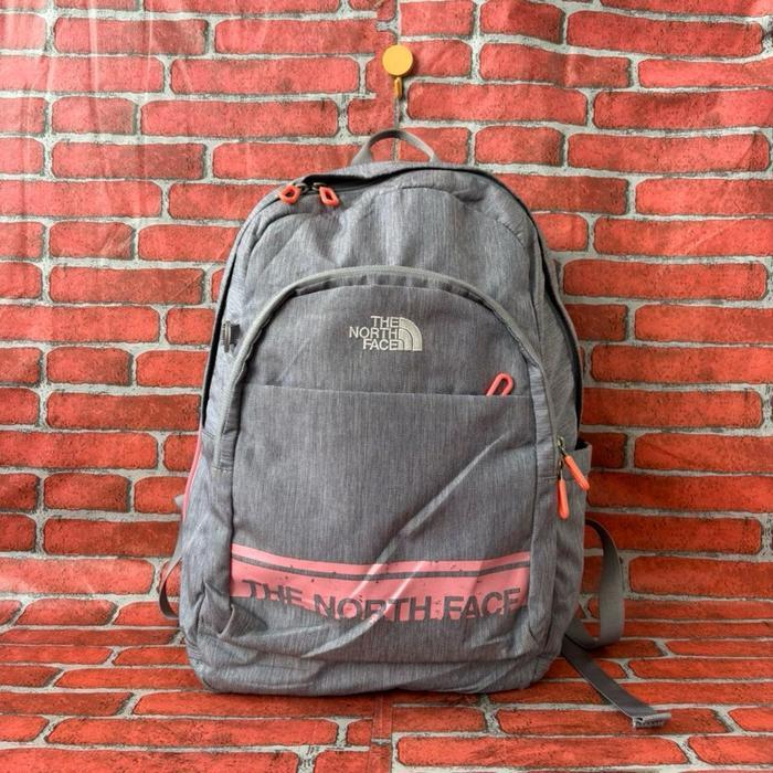TAS RANSEL TNF SEKOLAH ANAK PEREMPUAN ABG SMP SMA SECOND BRANDED ABU / TAS RANSEL THE NORTH F SEKOLA