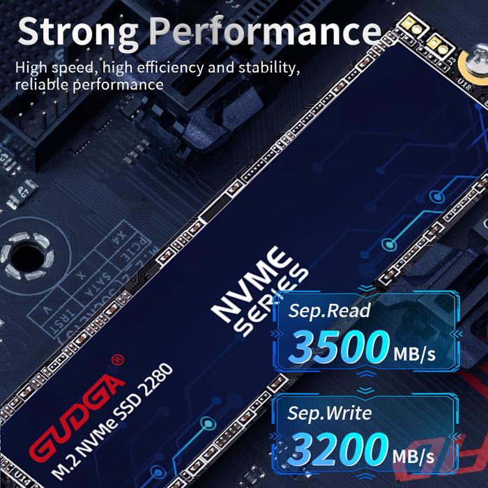 GUDGA SSD NVME M2 256gb 128g Solid Hard Drive Internal Disk M.2 PCIe