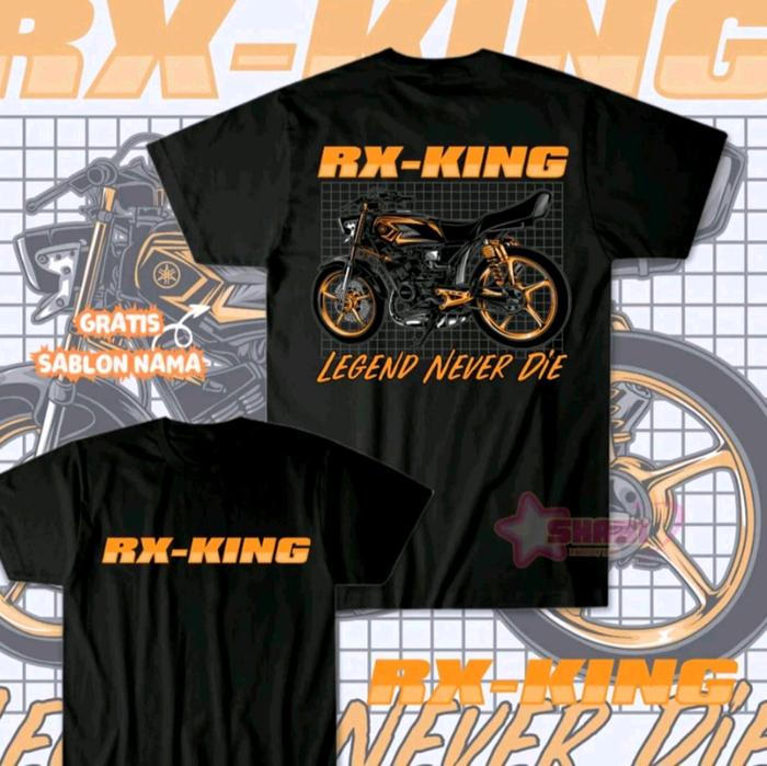 KAOS PRIA PENCINTA MOTOR RK KING LEGEND NEVER DIE