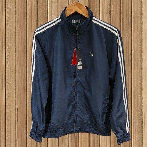 3Second Sporty Jaket Zipper Tracktop Sport Bahan Parasut Pria Regular Fit 120525 Original