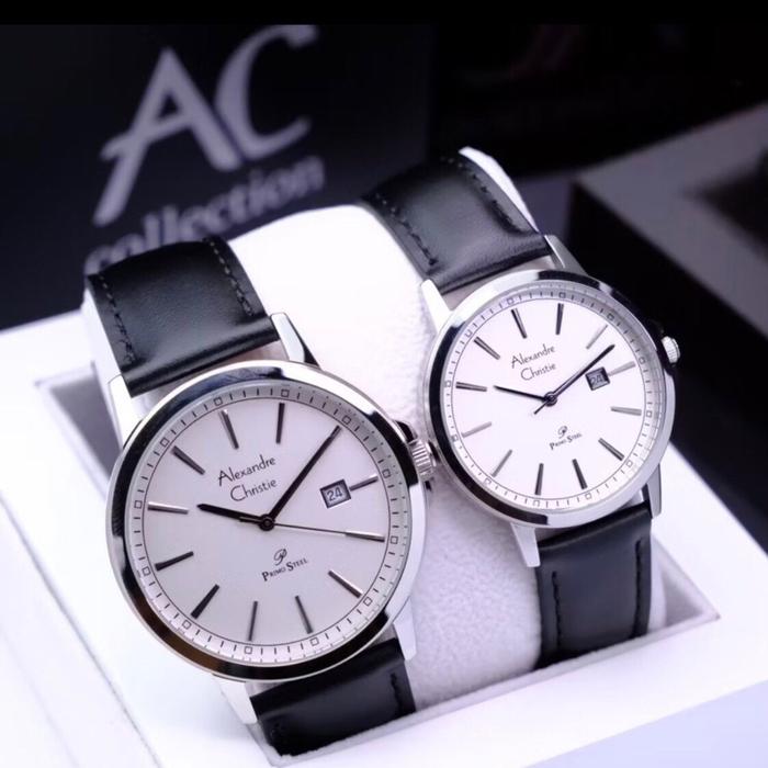 AC 1014 COUPLE JAM TANGAN COUPLE ALEXANDRE CHRISTIE 1014MD - 1014LD / AC 1014 COUPLE PRIMO STEEL [OR