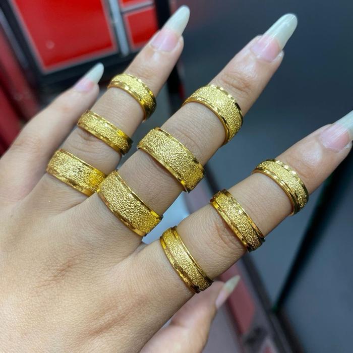Cincin Emas Crum kristal asli Aceh mewah