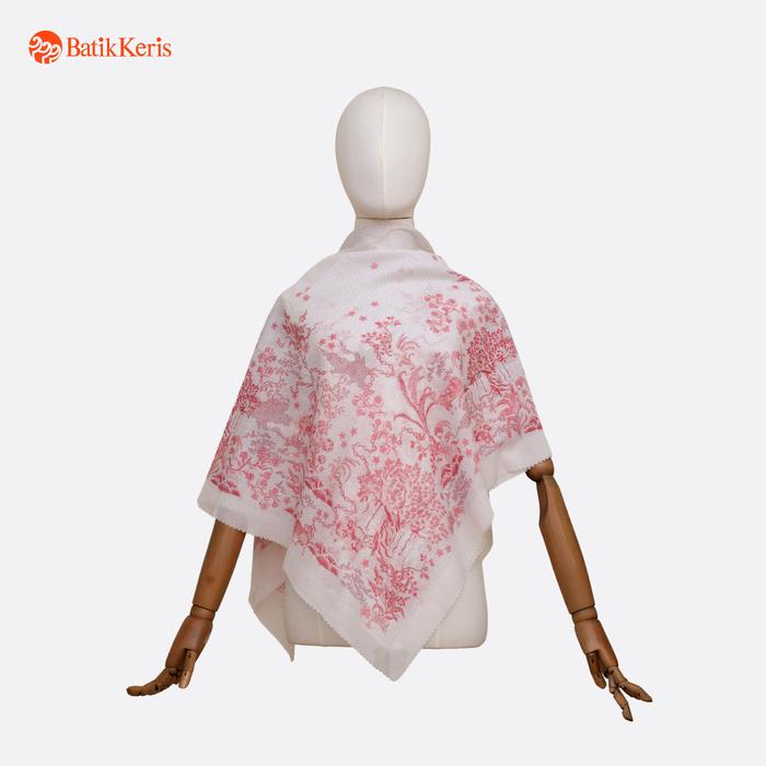 Batik Keris Scarf Batik Persegi Motif Ruang Pertiwi + Box